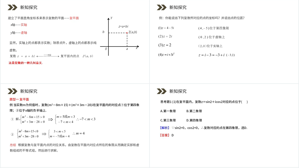 人教版高中数学选修1-2《复数的几何意义》PPT课件 人教版高中数学选修1-2《复数的几何意义》PPT课件