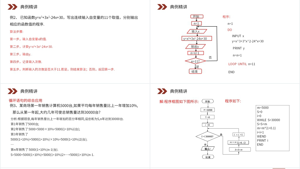 人教版高中数学必修三《循环语句》PPT课件