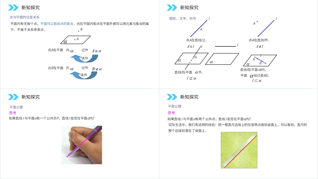 人教版高中数学必修二《平面》教学PPT课件 人教版高中数学必修二《平面》教学PPT课件