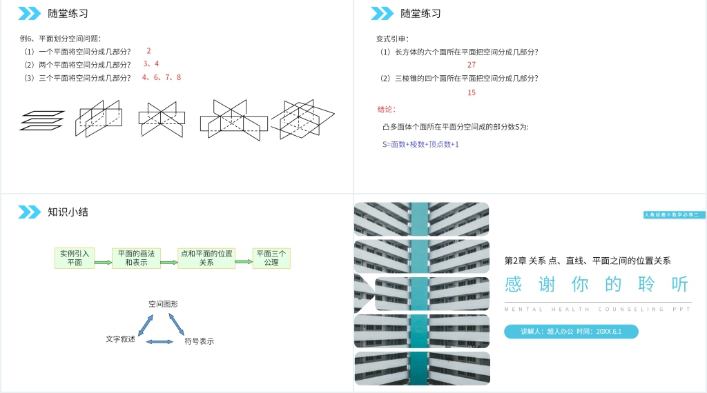 人教版高中数学必修二《平面》教学PPT课件 人教版高中数学必修二《平面》教学PPT课件