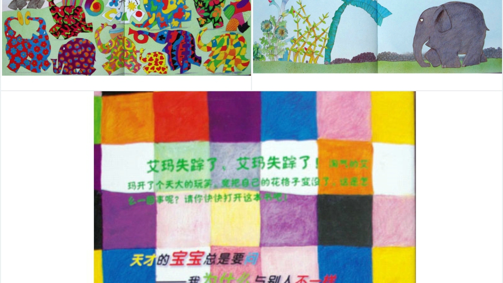 美术花格子大象艾玛绘本故事PPT课件 美术花格子大象艾玛绘本故事PPT课件