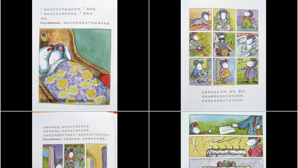 我的名字克丽桑斯美美菊花绘本故事PPT课件