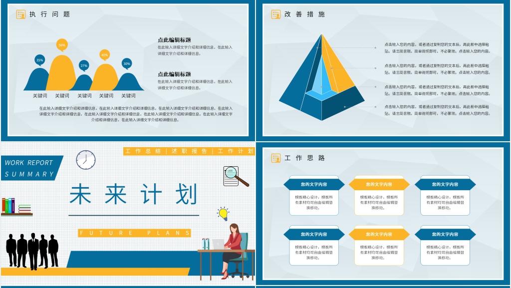 团队项目工作总结PPT模板