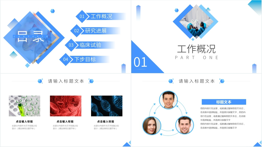 药品项目总结汇报PPT模板