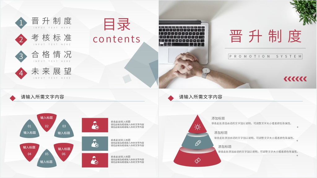 公司考核结果汇报PPT模板