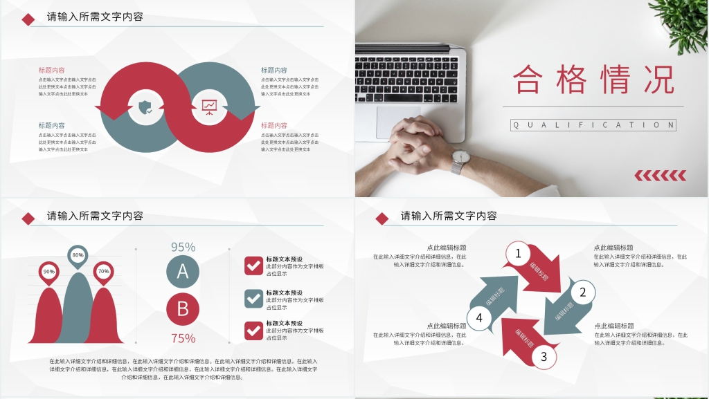 公司考核结果汇报PPT模板