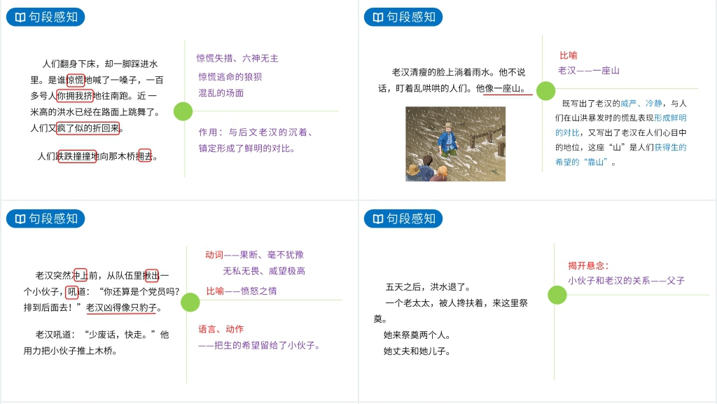 人教版六年级上册语文《桥》PPT课件
