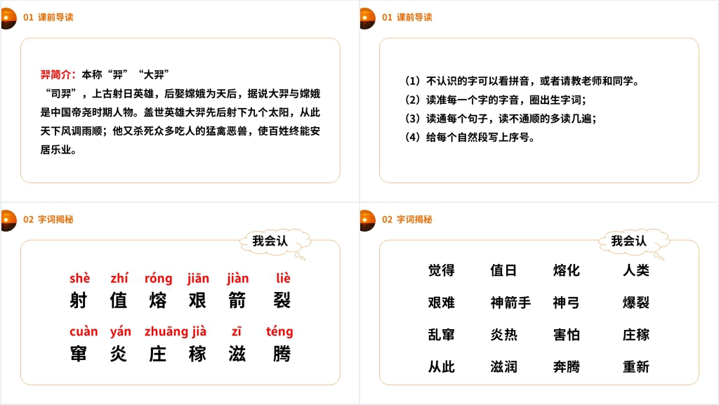 小学二年级语文下册《羿射九日》课文教学PPT课件 小学二年级语文下册《羿射九日》课文教学PPT课件