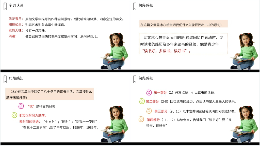 人教版五年级上册语文《忆读书》课文PPT课件 人教版五年级上册语文《忆读书》课文PPT课件