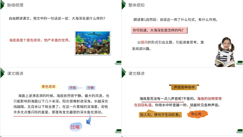 小学三年级语文下册第七单元《海底世界》PPT课件 小学三年级语文下册第七单元《海底世界》PPT课件