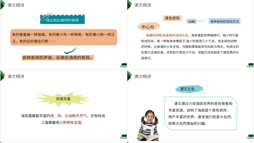 小学三年级语文下册第七单元《海底世界》PPT课件 小学三年级语文下册第七单元《海底世界》PPT课件