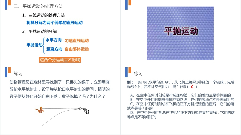 人教版必修高一物理《平抛运动》PPT课件 人教版必修高一物理《平抛运动》PPT课件