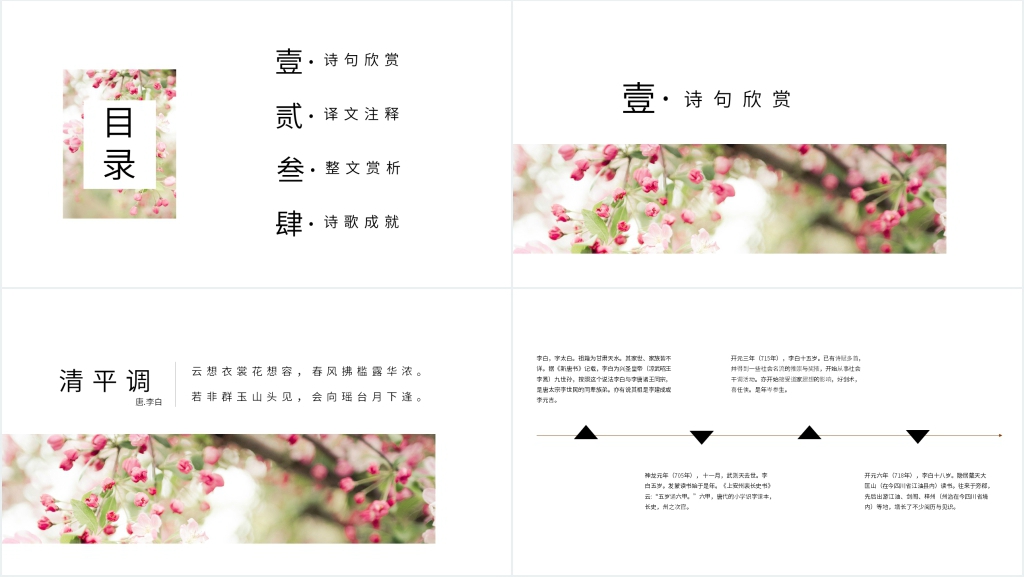 李白《清平调词》赏析PPT课件 李白《清平调词》赏析PPT课件