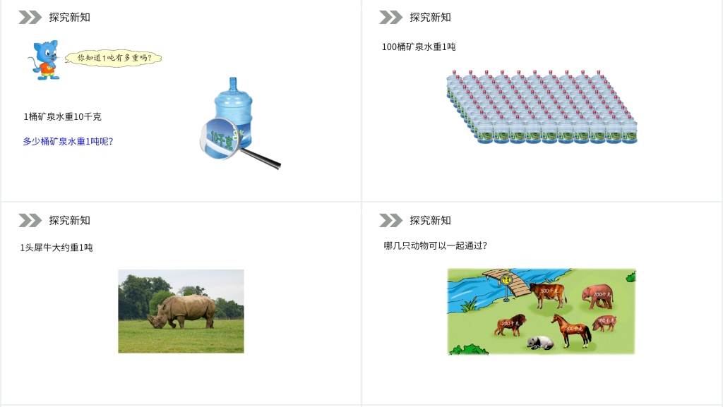人教版小学数学三年级上册《吨的认识》PPT课件 人教版小学数学三年级上册《吨的认识》PPT课件