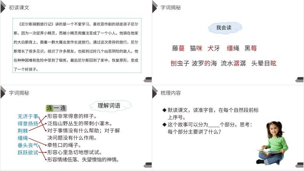人教版六年级语文下册《骑鹅旅行记》课文PPT课件 人教版六年级语文下册《骑鹅旅行记》课文PPT课件