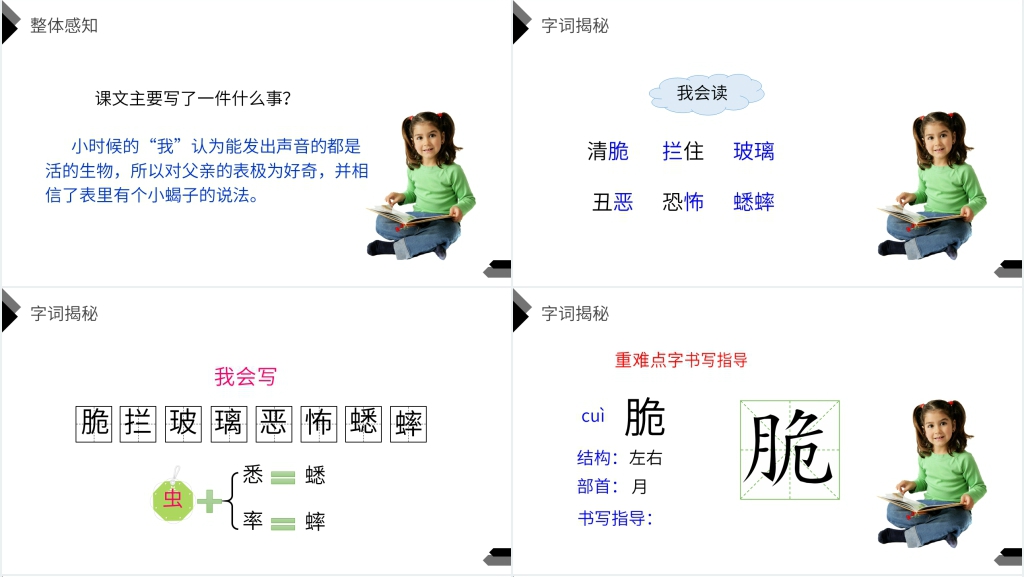 人教版六年级语文下册《表里的生物》教学PPT课件 人教版六年级语文下册《表里的生物》教学PPT课件
