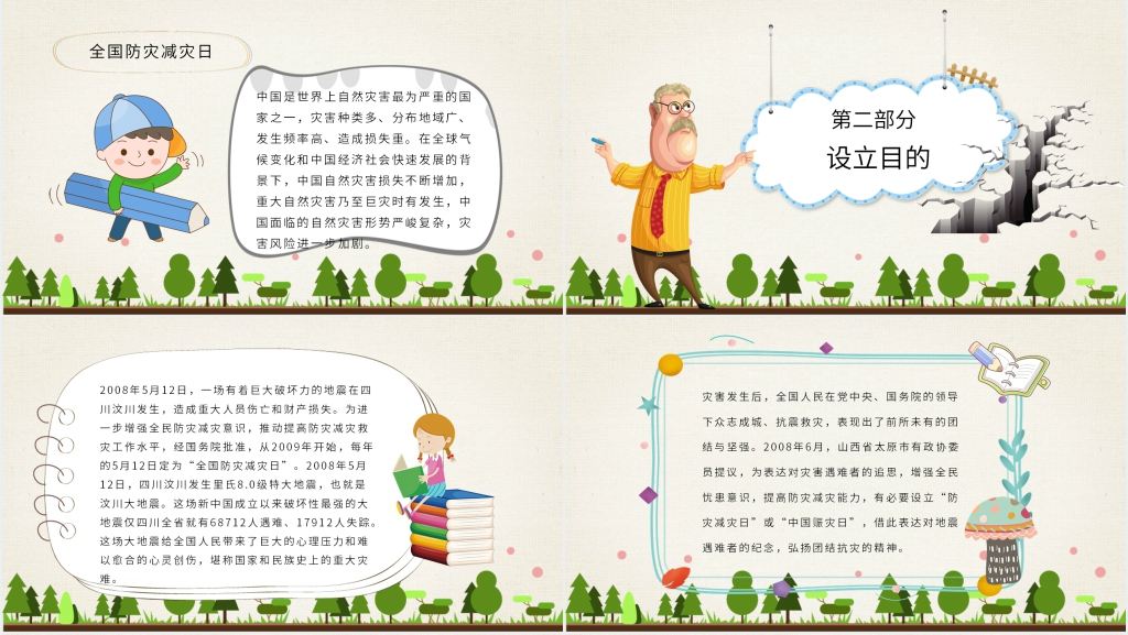 全国防灾减灾日知识内容PPT课件