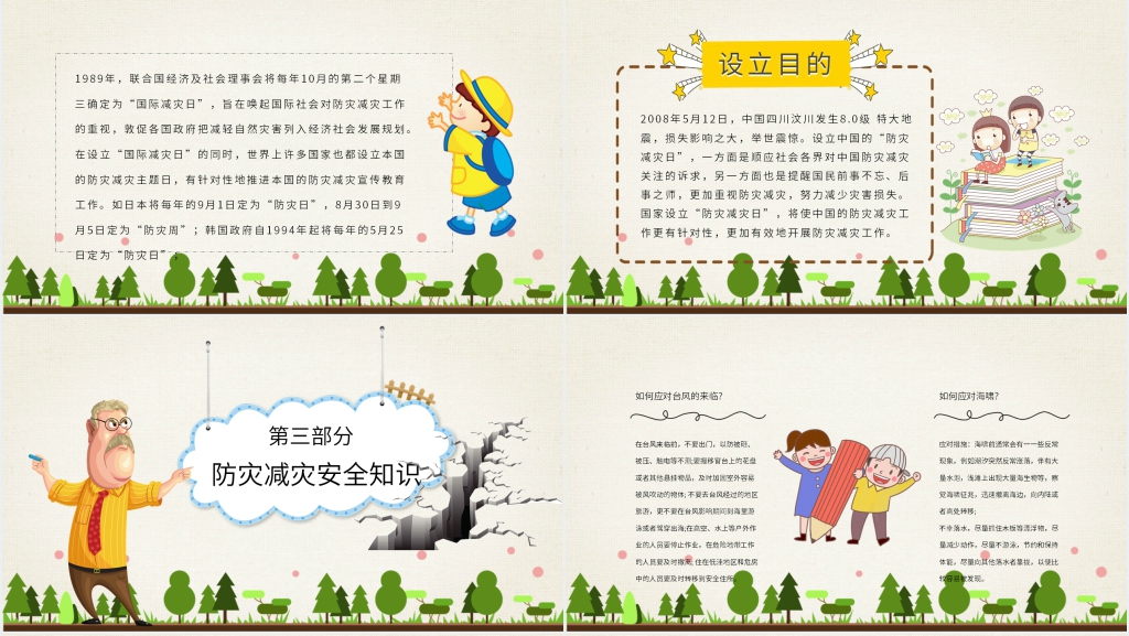全国防灾减灾日知识内容PPT课件