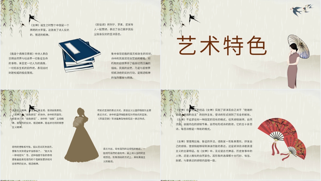 郭沫若的女神读书心得体会PPT模板 郭沫若的女神读书心得体会PPT模板