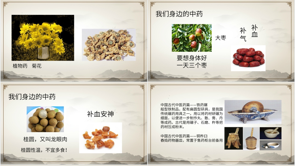 中医作为祖国的传统医学PPT模板 中医作为祖国的传统医学PPT模板