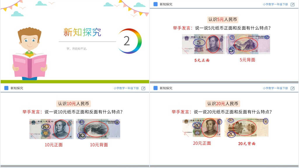 人教版小学数学一年级下册《认识人民币》PPT课件 人教版小学数学一年级下册《认识人民币》PPT课件