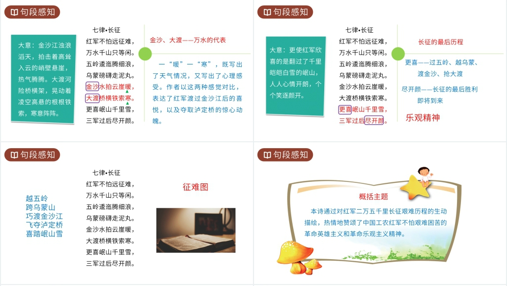 人教版六年级上册语文《七律长征》教案PPT课件 人教版六年级上册语文《七律长征》教案PPT课件