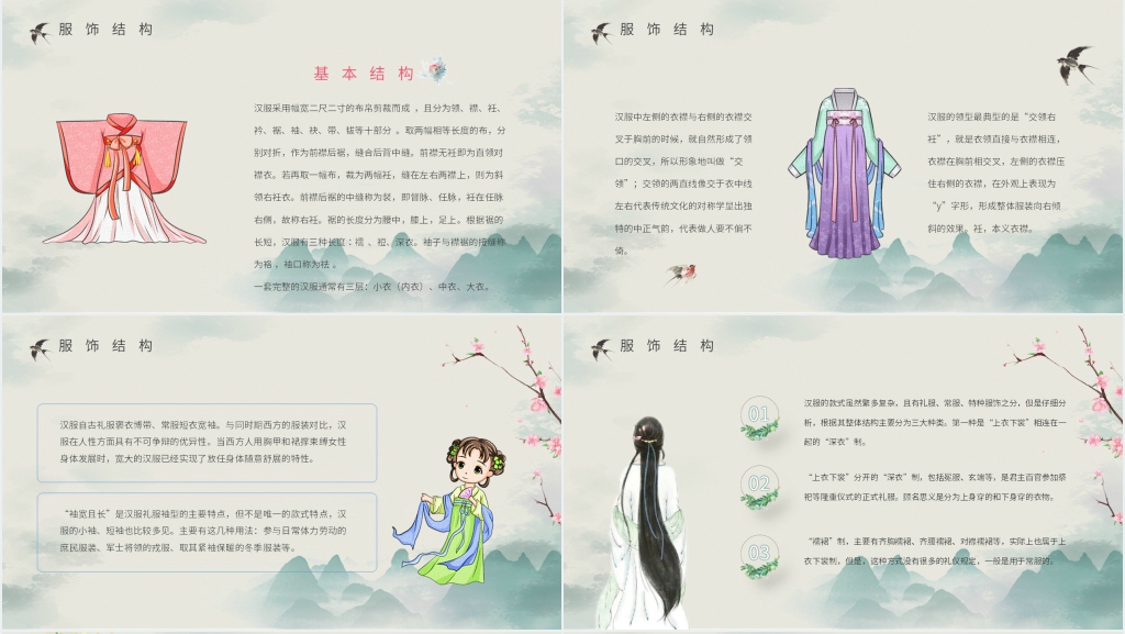 汉服与中国传统文化PPT模板 汉服与中国传统文化PPT模板