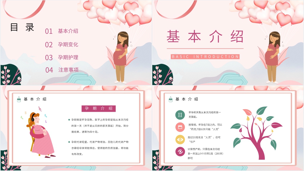 孕妇孕期保健知识介绍PPT模板 孕妇孕期保健知识介绍PPT模板