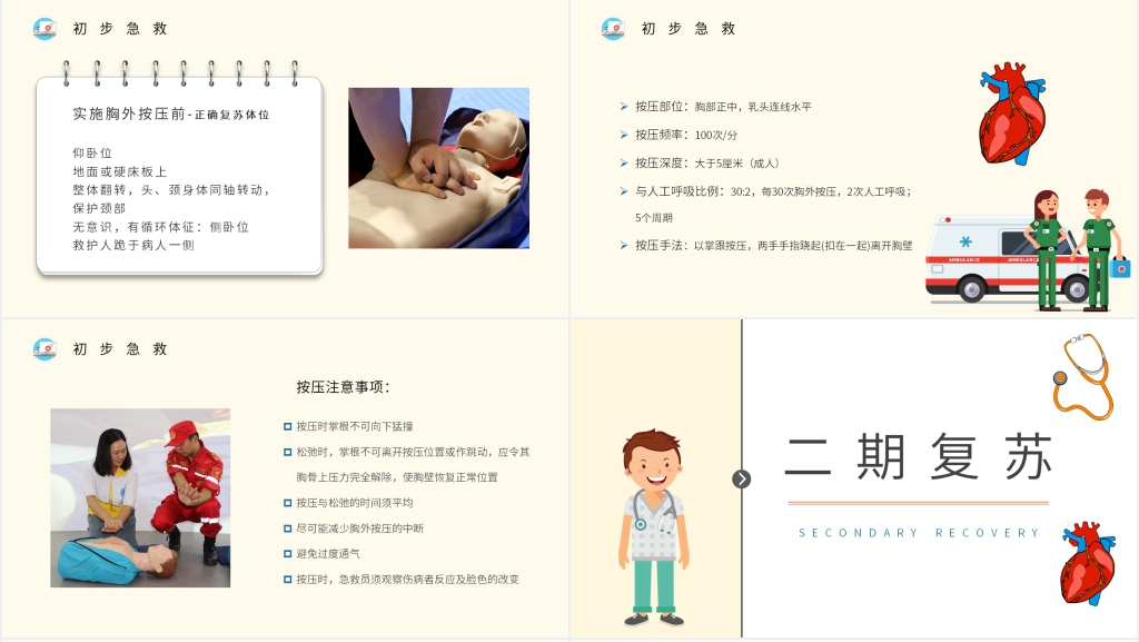 心肺复苏急救知识培训PPT课件