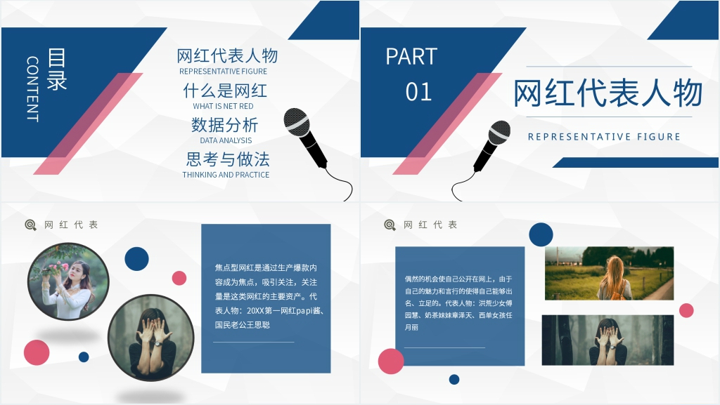 网红经济模式介绍PPT模板 网红经济模式介绍PPT模板