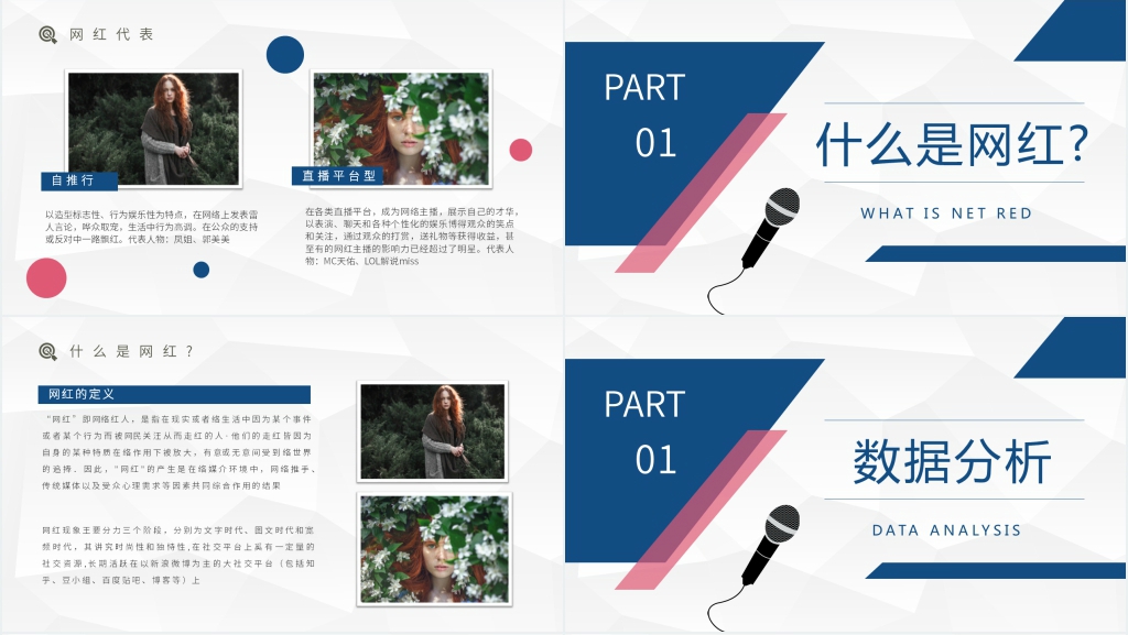 网红经济模式介绍PPT模板 网红经济模式介绍PPT模板