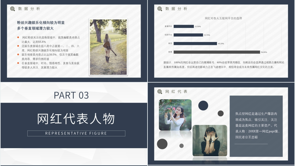 网红经济效应解读PPT模板 网红经济效应解读PPT模板