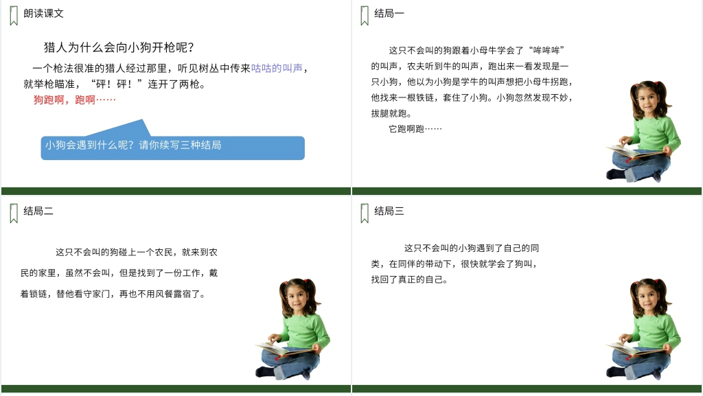 人教版三年级上册语文课文《小狗学叫》优秀PPT课件 人教版三年级上册语文课文《小狗学叫》优秀PPT课件
