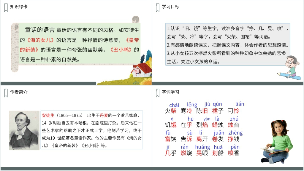 人教版三年级上册语文《卖火柴的小女孩》课文教案PPT课件 人教版三年级上册语文《卖火柴的小女孩》课文教案PPT课件