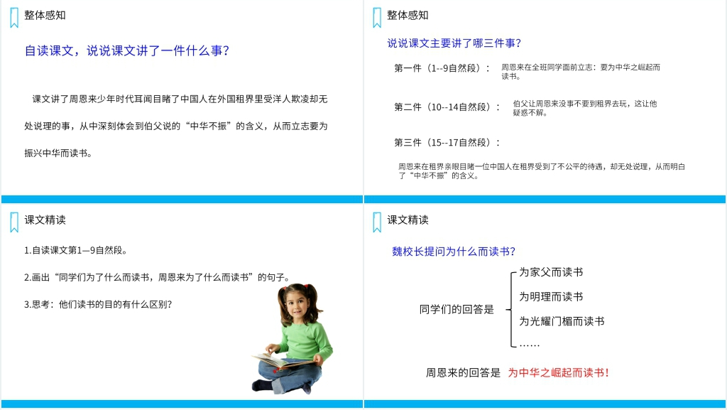 人教版四年级上册语文《为中华之崛起而读书》PPT课件 人教版四年级上册语文《为中华之崛起而读书》PPT课件