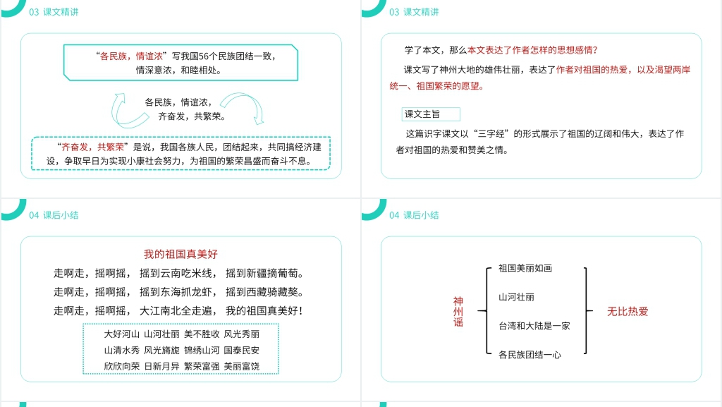 小学二年级语文下册《神州谣》PPT课件 小学二年级语文下册《神州谣》PPT课件
