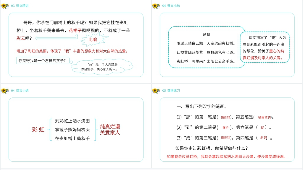 小学语文一年级下册《彩虹》PPT课件 小学语文一年级下册《彩虹》PPT课件