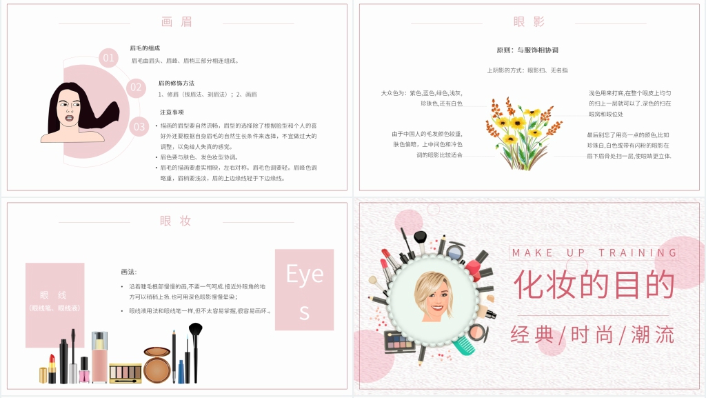 化妆的步骤顺序及技巧手法PPT课件