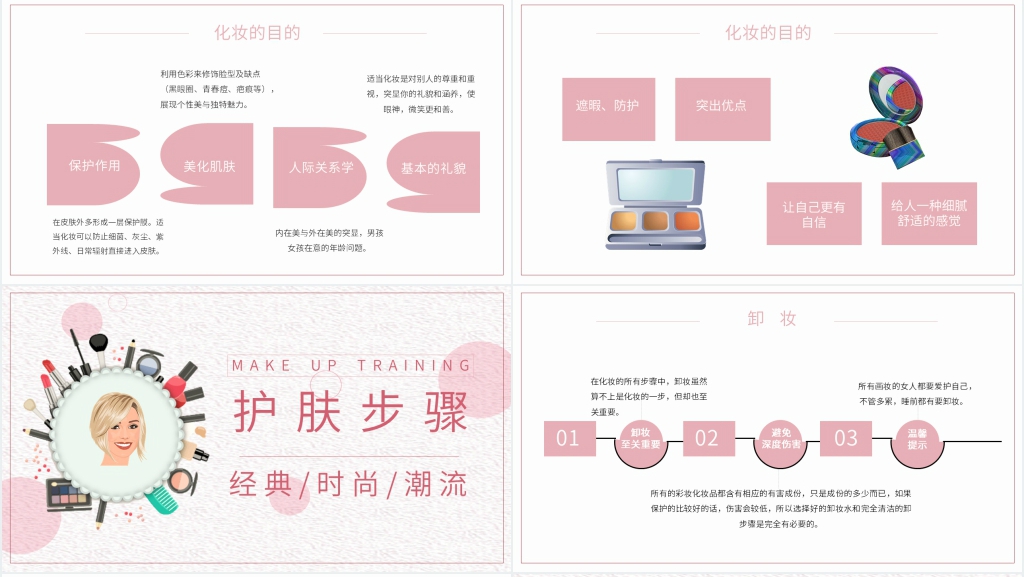 化妆的步骤顺序及技巧手法PPT课件