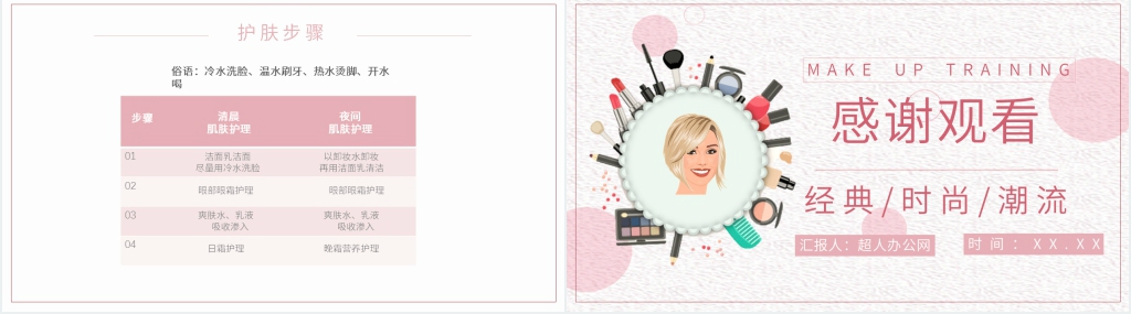 化妆的步骤顺序及技巧手法PPT课件