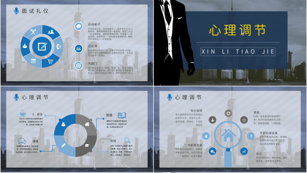 职场小白面试技巧培训PPT模板 职场小白面试技巧培训PPT模板