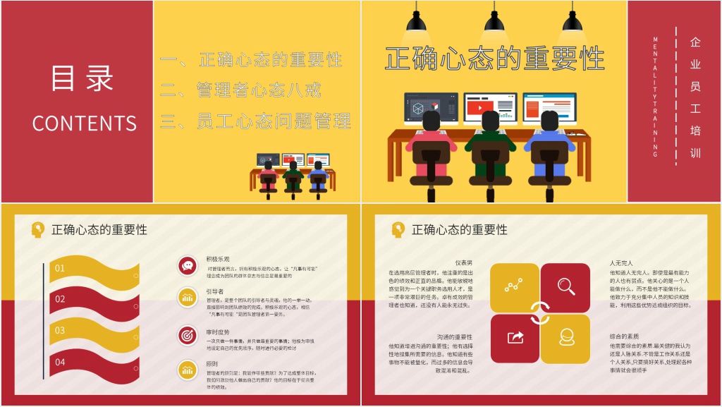 从员工到管理者心态PPT模板 从员工到管理者心态PPT模板