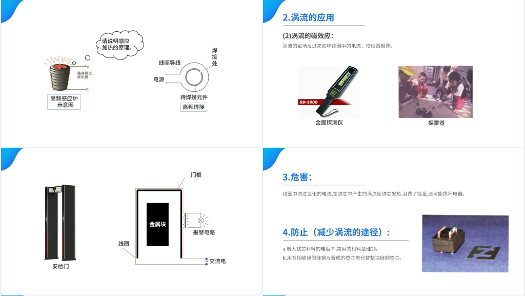 人教版高二物理选修3-2《涡流电磁阻尼和电磁驱动》PPT课件 人教版高二物理选修3-2《涡流电磁阻尼和电磁驱动》PPT课件