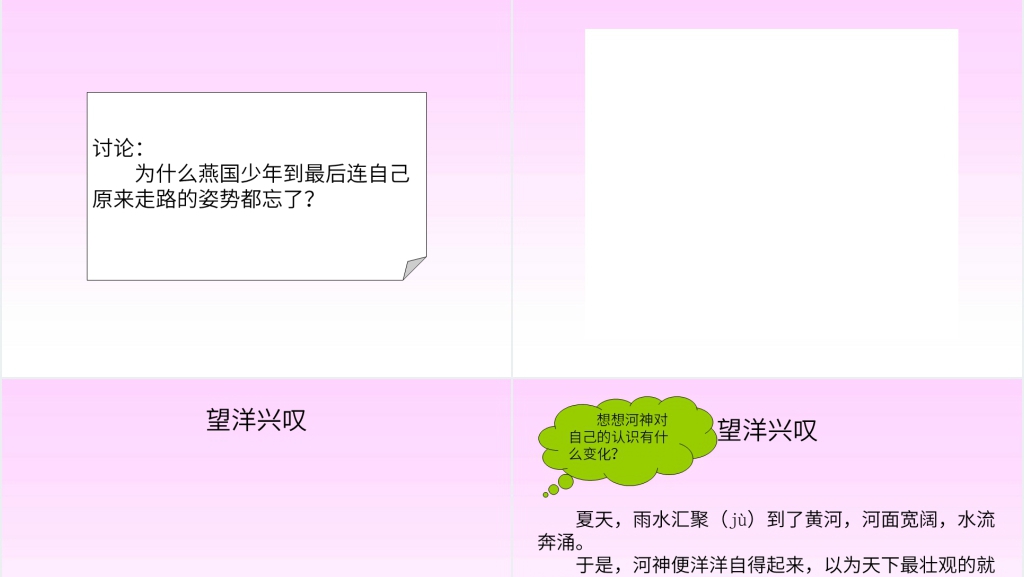6成语故事二则(邯郸学步)(望洋兴叹)课文PPT课件 6成语故事二则(邯郸学步)(望洋兴叹)课文PPT课件