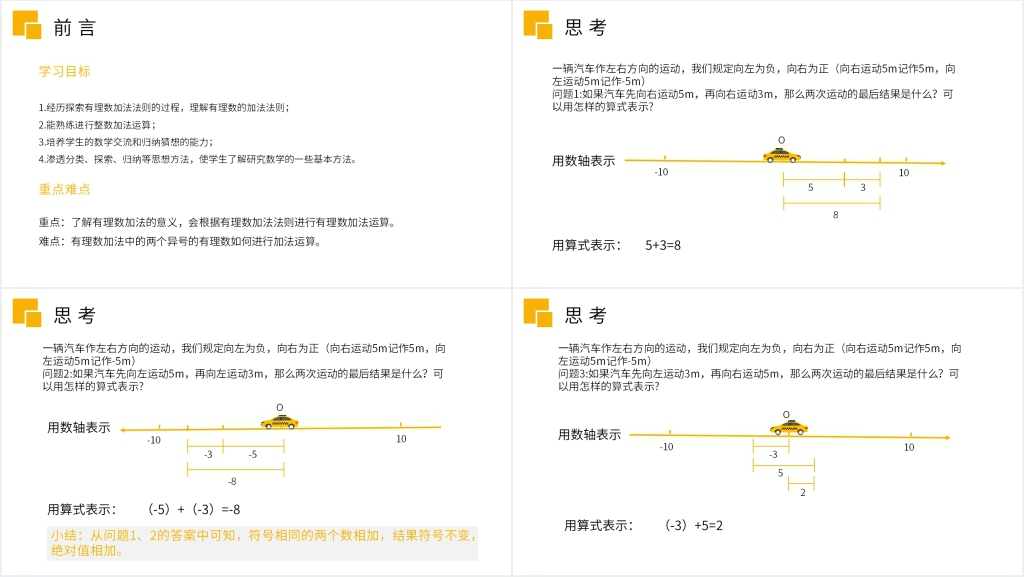 七年级初一上册《有理数加法》教学PPT课件 七年级初一上册《有理数加法》教学PPT课件