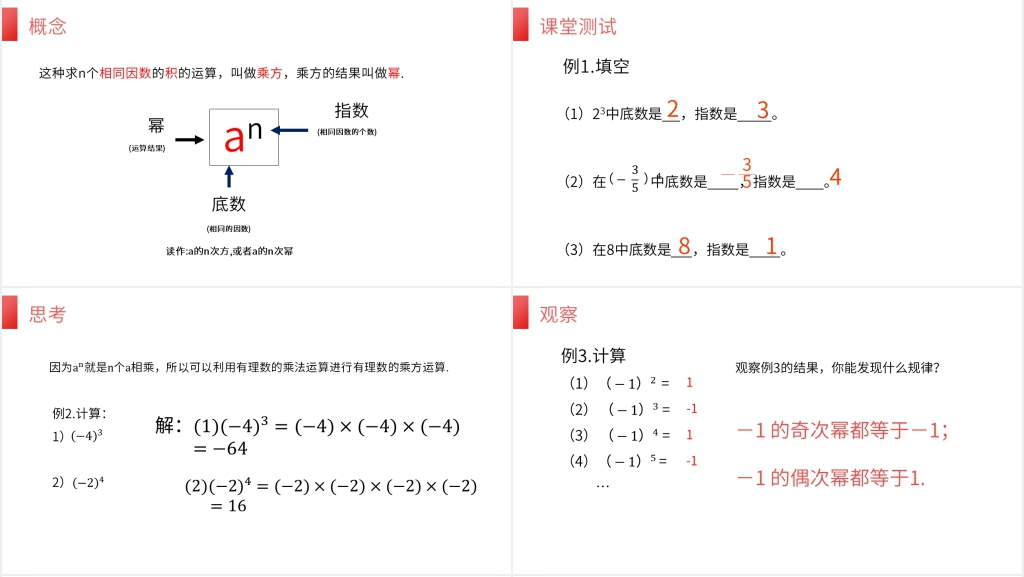七年级初一上册《有理数乘方》PPT课件 七年级初一上册《有理数乘方》PPT课件