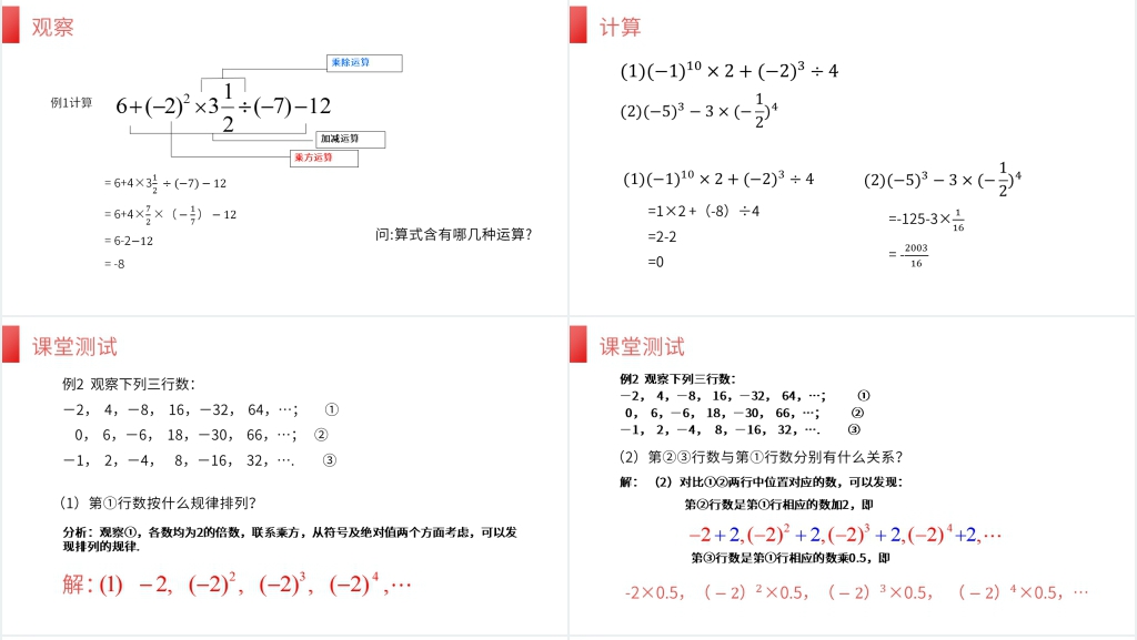 七年级初一上册《有理数乘方》PPT课件 七年级初一上册《有理数乘方》PPT课件