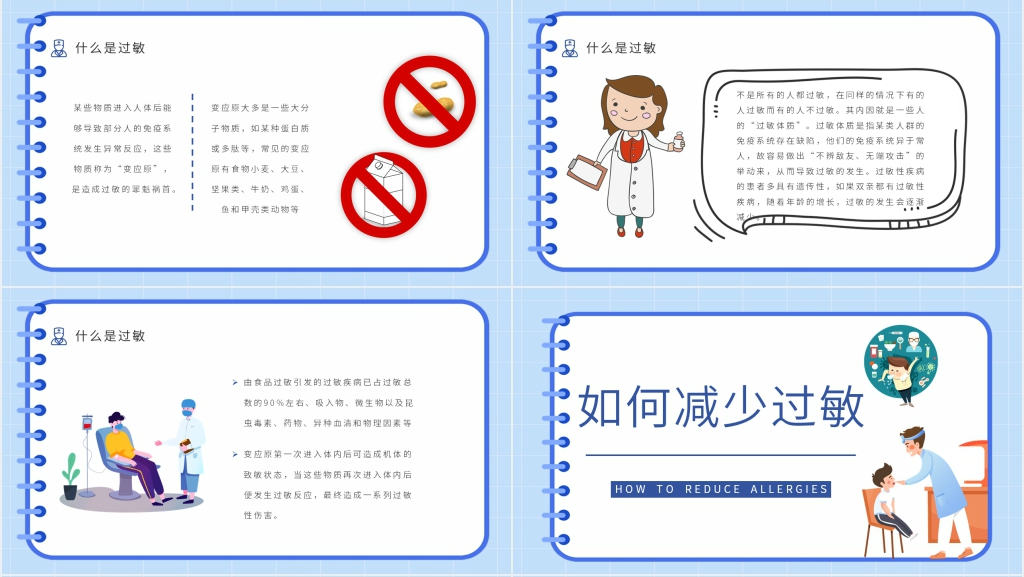 常见过敏原PPT模板 常见过敏原PPT模板