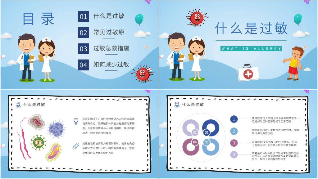 常见过敏反应的处理PPT模板