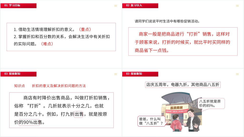 人教版小学六年级下册数学《 折扣》PPT课件 人教版小学六年级下册数学《 折扣》PPT课件